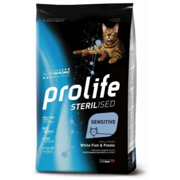 Prolife cat sterilized pesce bianco/patate gr 400