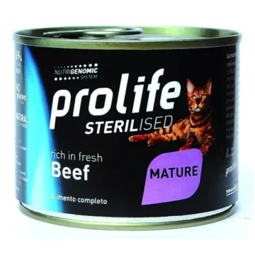Prolife cat sterilized senior manzo/riso gr 400