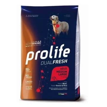 Prolife dog dual medium/large manzo/oca/riso kg 2,5