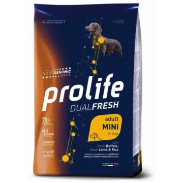 Prolife dog dual mini agnello/bufalo/riso gr 600