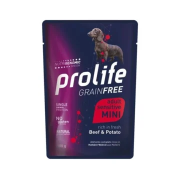 Prolife dog  grain free buste mini manzo/patate 10x gr 100