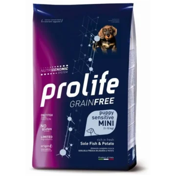 Prolife dog grain free puppy mini sogliola/patate gr 600