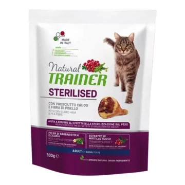 Trainer natural cat sterilized prosciutto gr 300