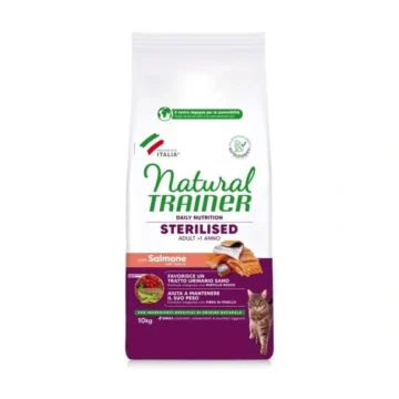 Trainer natural cat sterilized salmone kg 10