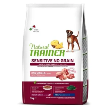 Trainer no grain medium/maxi maiale kg 3