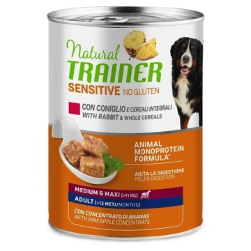 Trainer um sensitive medium/maxi coniglio/patate gr 400