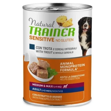Trainer um sensitive medium/maxi trota/cereali gr 400