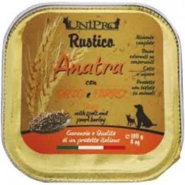Unipro rustico anatra/orzo/farro 32x gr100