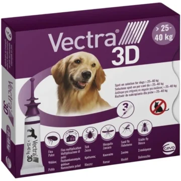 Vectra 3d cani 25/40 kg 3 pipette